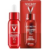 Vichy LiftActiv Collagen Specialist 16 Collagen Peptide Face Serum, 1.01 oz | Anti-aging face serum for wrinkles, firmness and plumpness with Co-Bond Technology and collagen peptide; for sensitive skin