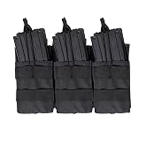 Rothco MOLLE Open Top Six Rifle Mag Pouch, Black