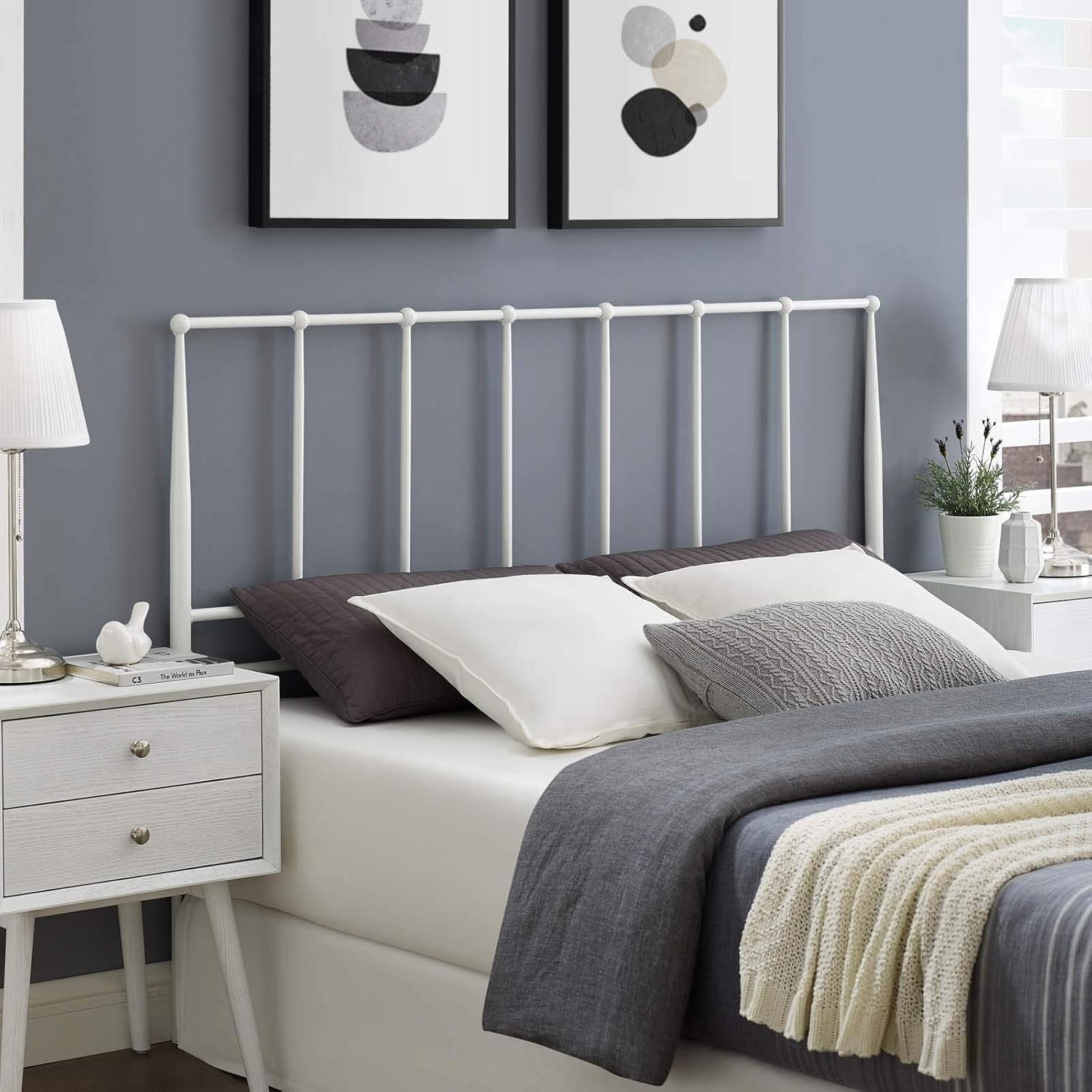 Best Queen Headboard White Metal