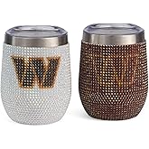 The Memory Company Officially Licensed NFL - 2-Pack Home/Away Leopard SS Stemless Wine Tumblers
