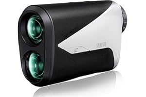 SUNPOW Golf Rangefinder with Slope -1000 Yards Range Finder with Flag Pole Locking Vibration-7X Magnification Rechargeable Golf Range Finders for Hunting