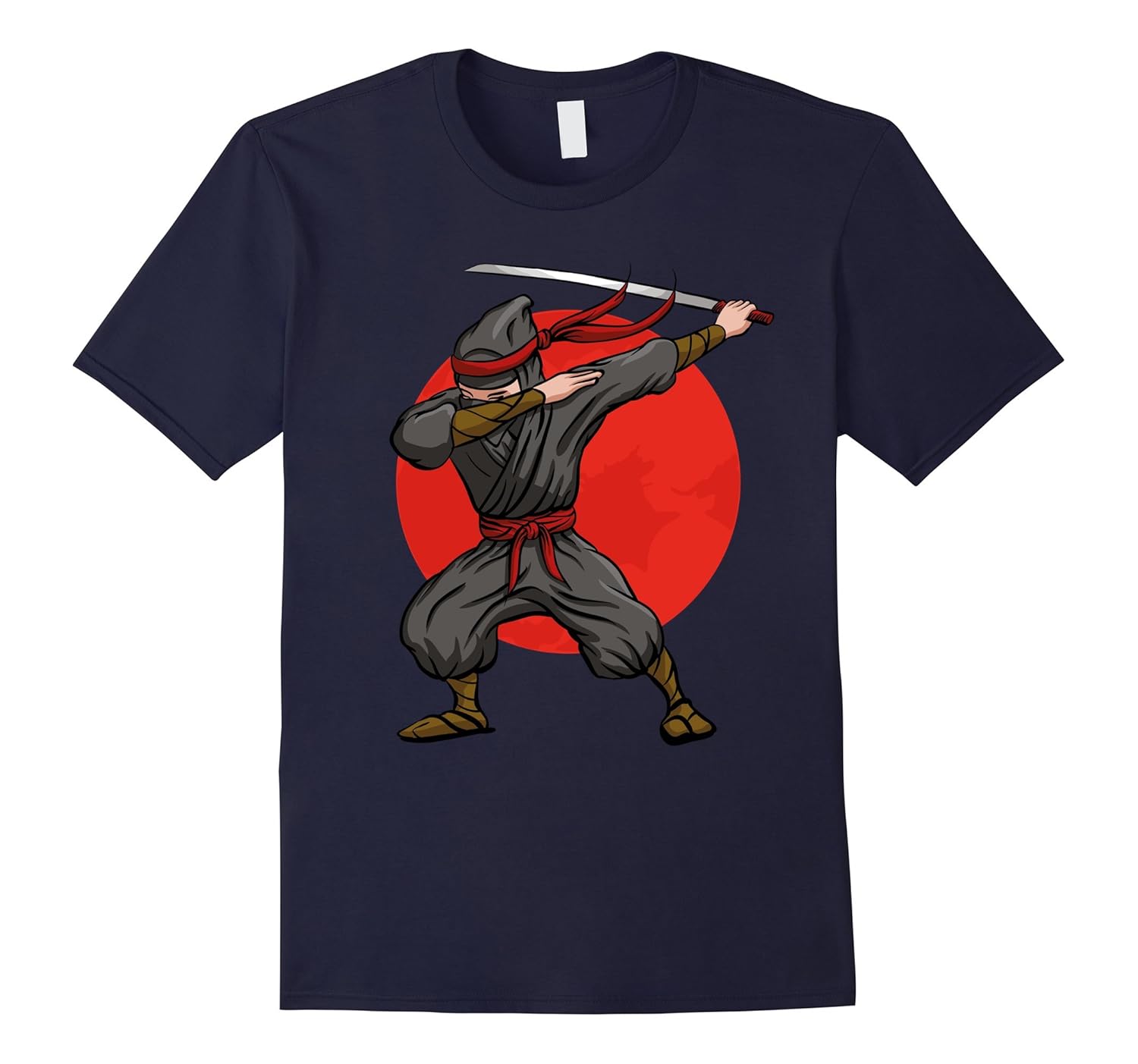 Dabbing Ninja T-Shirt Funny Martial Arts Christmas Dab Tee-ANZ