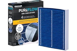 PREMIUM GUARD PureFlow HEPA Cabin Air Filter PC99237HX | Fits 2018-2025 Toyota Camry, 2021-2025 Sienna, 2022-2025 Corolla Cross, 2019-2025 Lexus ES350, 2017-2025 Toyota Hilux, 2022-2025 Lexus NX350