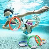 Xndryan Diving Pool Toys Set 14Pcs Kids Underwater Dive Rings Sticks Torpedo view 4