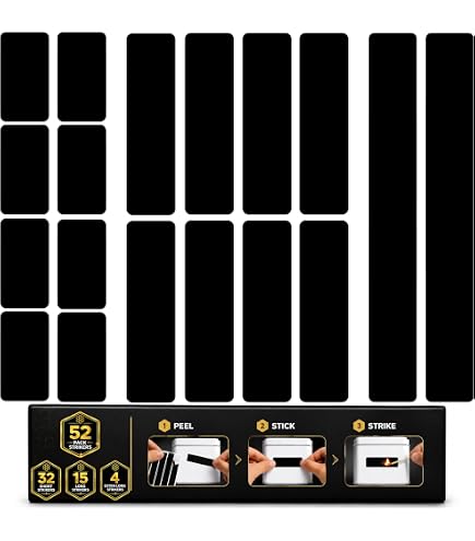 Amazon.com: JHZABPO Match Striker Sticker, Black Match Strike
