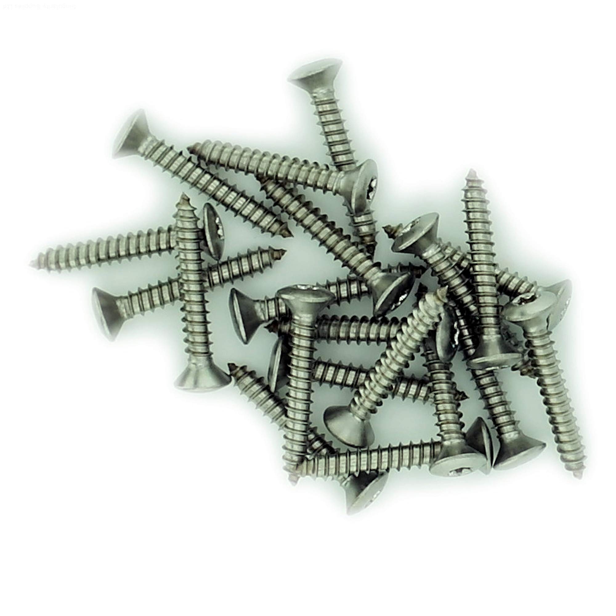 No.12 x 0.875 (5.5mm x 22mm) TX Raised Countersunk Self-Tapping Screw - Stainless Steel (A2) (Pack of 20) โ image 1