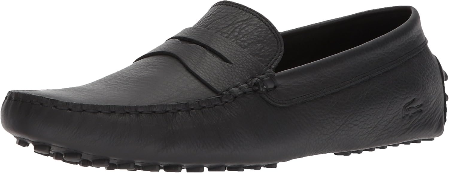 lacoste black loafers
