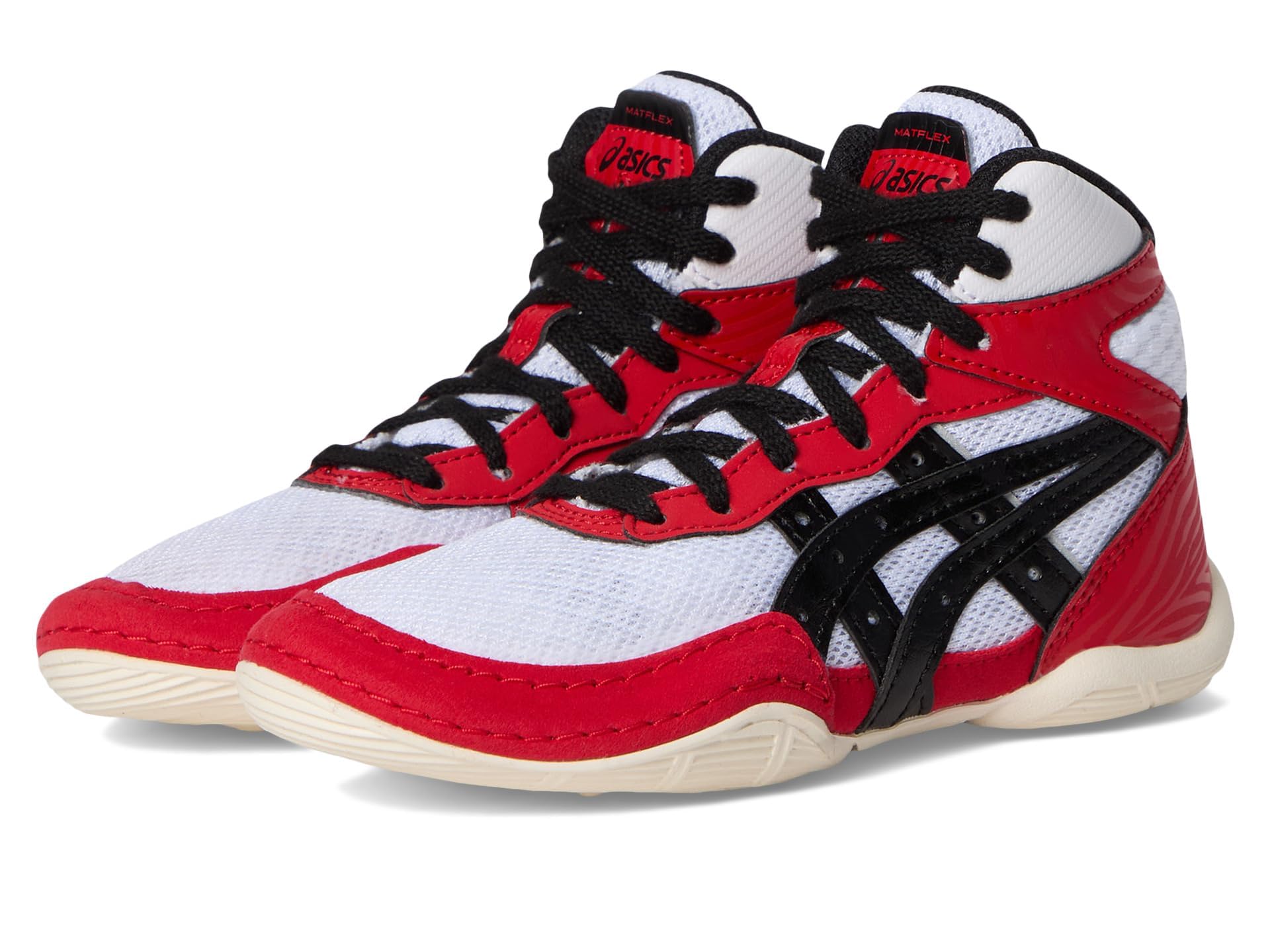 ASICS Kid's Matflex 7 Grade School Wrestling Shoes, 3, Classic RED/Black Image