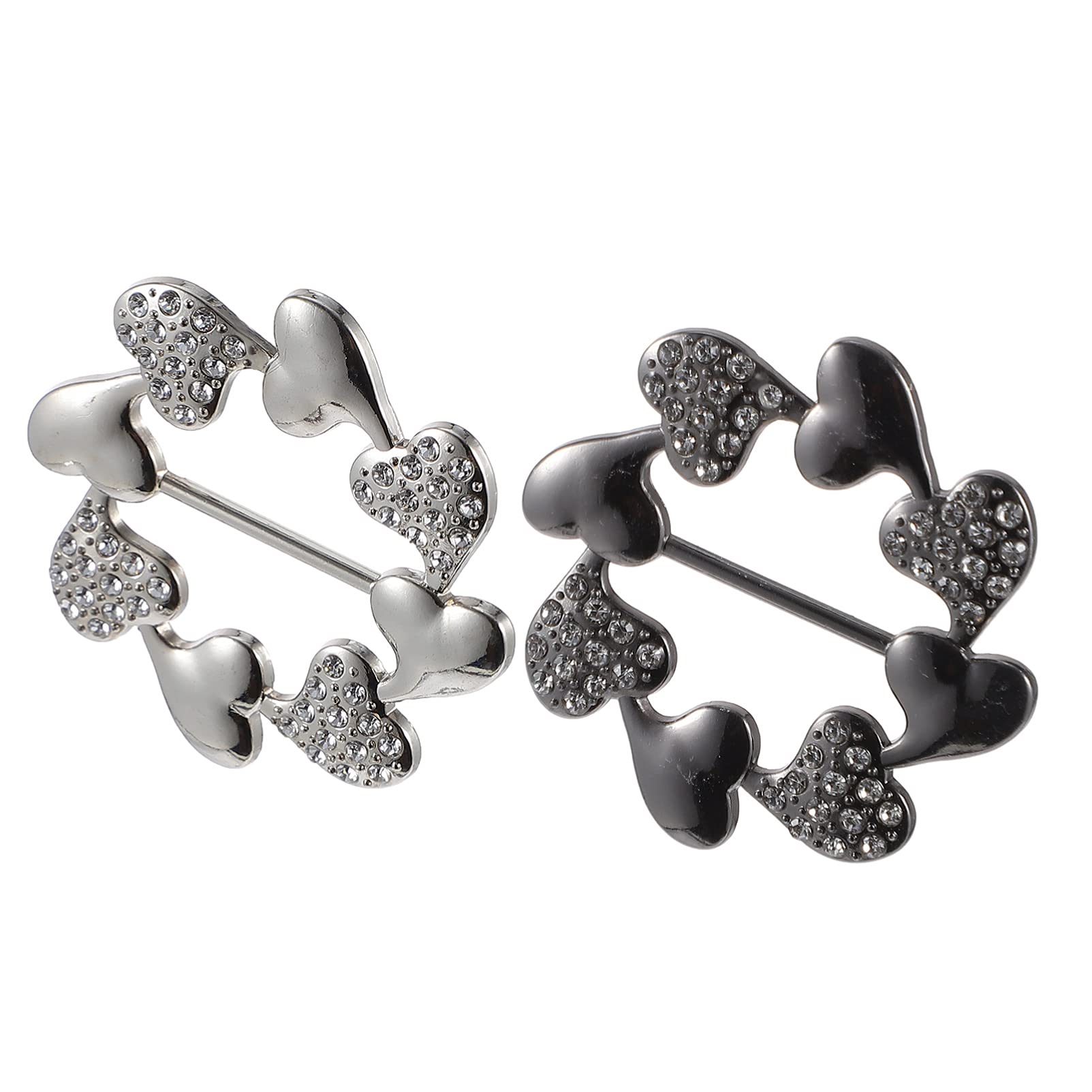 Amosfun 2 pieces T-shirt clips clothing buckles round circle scarf ring clothing embellish knotted buckles for neckerchief T-shirt scarf