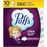 Puffs Ultra Soft Non-Lotion Tissues, 10 Cubes, 56 Tissues Per Box