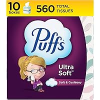 Puffs Ultra Soft Non-Lotion Tissues, 10 Cubes, 56 Tissues Per Box
