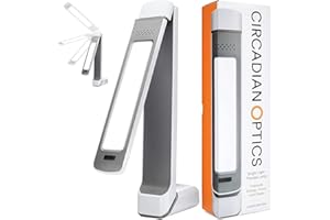 Circadian Optics Lumos 2.0 Bright Light Therapy Desk Lamp | As Seen On Shark Tank | Ultra Powerful 10,000 LUX Brightness | 5500K Color Mimics Noon Day Sun | Improve Your Mood, Sleep, Energy & Focus