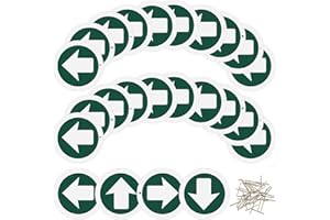 Amylove 24 Pieces Bright Reflective Trail Markers Round Bin Marker with Reflective Tacks Aluminum Signs Thumb Tacks for Hunti