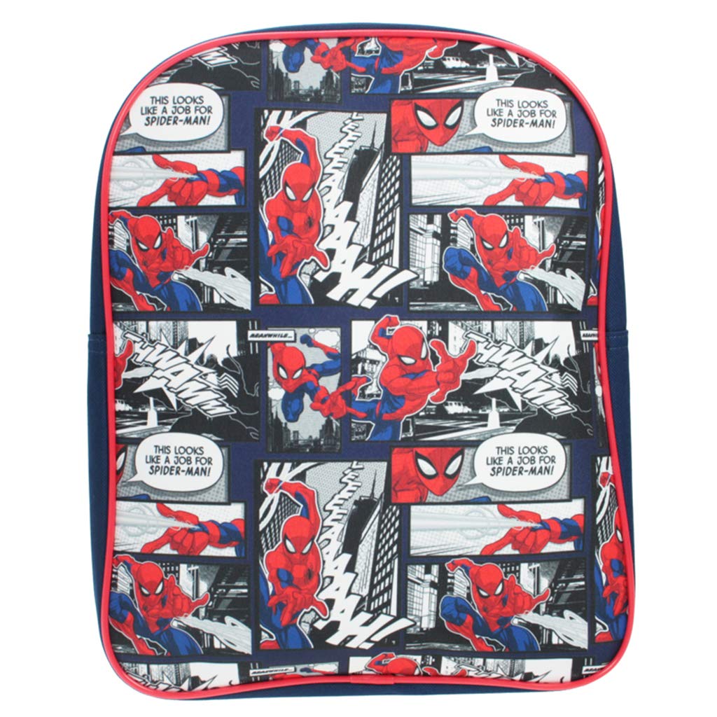 Kid Spiderman Backpack for Boys School Bag Marvel Superheroes Comic Style Rucksack