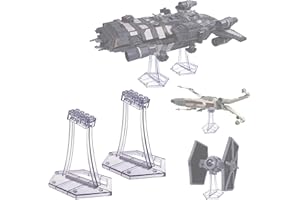 (2 Packs) Display Stands for Lego 75394 75374 Onyx Cinder, single stand for 77256 Back to the Future time Machine, X-Wing TIE