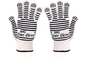 CZSYZCZS Extreme Heat Resistant Oven Gloves - 932F - Cooking Gloves for BBQ, Grilling, Baking,Cutting, Smoker Fireplace