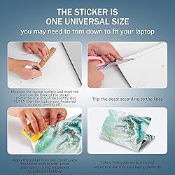 AORTDES Laptop Skin Sticker Decal 15-15.6