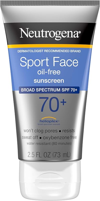 Neutrogena Sport Face Lotion SPF 70+ 73ml Oil-Free Sweat Water Resistant
