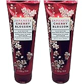 Bath & Body Works Japanese Cherry Blossom Body Cream, Ultimate Hydration Moisturizer with Shea Butter & Hyaluronic Acid for Dry Skin, Iconic Floral Scent, 8 oz - 2 Pack