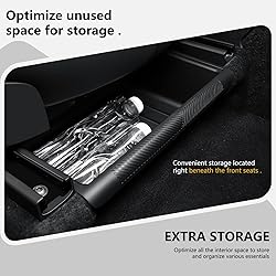 KUNIST 2PCS Under Seat Storage Box for Tesla Model