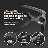 HAVENDI Capo for Guitar with 3 Picks Universal Clamp Easy to Use view 3