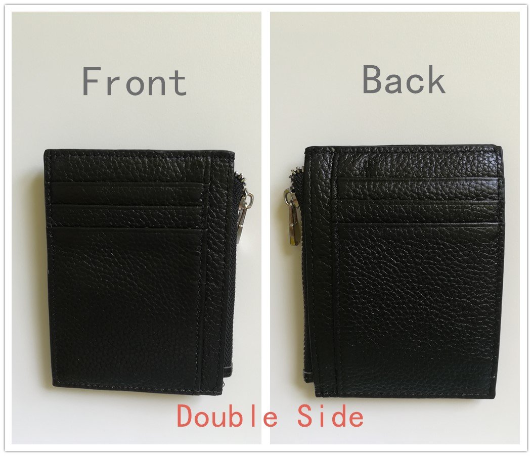 Credit Card Holder,Jingleer Slim RFID Blocking Front Pocket Leather Credit Card Wallet for Men,7 Card Slots & Imported Genuine Leather