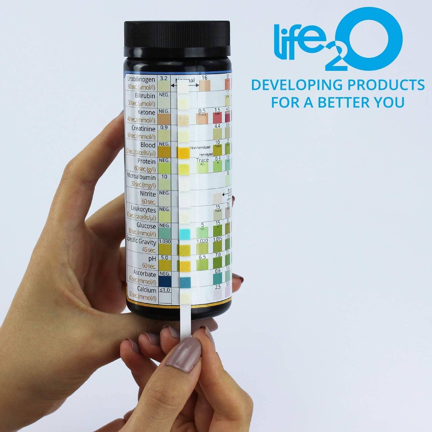 Comprehensive 14-in-1 Urine Test Strips 100ct | Urinalysis Dip-Stick Testing Kit | Ketone, pH, Blood, UTI, Protein | Keto Alkaline Diet, Ketosis, Kidney Infection & Liver Function | Free e-Book Inside: Health & Personal Care