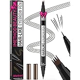 iMethod Microblading Eyebrow Pen - Eyebrow Pencil Magical 2-in-1 Dual-Ended Eye Brow Pencils for Women with 4-Fork-Tip & Precise Brush-Tip Create Natural Hair-Like Brows, Last All-Day, Black Brown