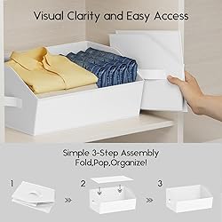 Homsorout Large Storage Bins for Organizing - 8