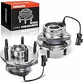 A-Premium 2 x Front Wheel Bearing and Hub Assembly with ABS &amp; 5-Lug | Compatible with Chevy Malibu 2004-2012, HHR SS 2008-2010, Cobalt SS 2008-2010 &amp; Pontiac G6 2006-2010 &amp; Saturn Aura 2007-2009