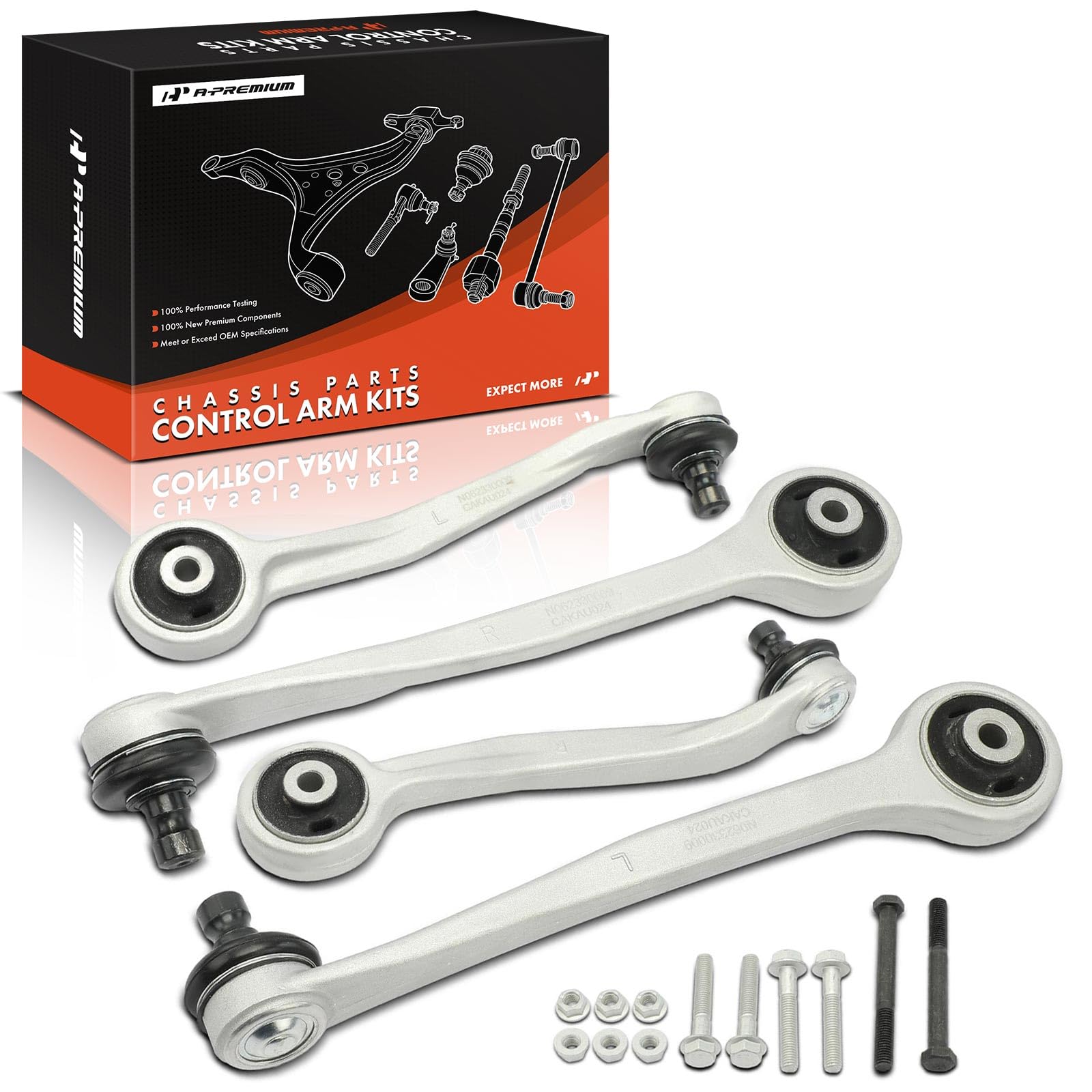 Photo 1 of A-Premium Set of 4, Front Upper Control Arm with Ball Joint Compatible with Audi A4/A4 Quattro 2009-2016, Q5 2012-2016, A5 2012-2014, A5 Quattro 2008-2016, RS5 2013-2015, S4 2010-2016, S5, SQ5