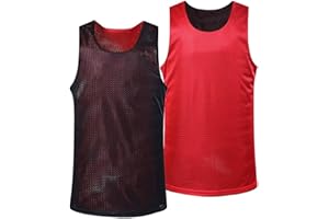 BABYHEALTHY Men's Reversible Basketball Jersey Blank Mensh Jersey Team Uniform Custom Basketball Shirts XS-XXL