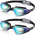 Aegend Swim Goggles, 2 Pack Swimming Goggles No Leaking Adult Men Women Youth