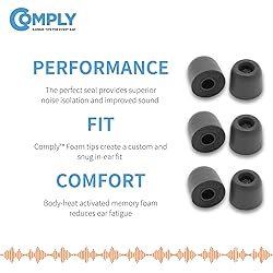 Comply Foam Ear Tips with TechDefender for