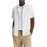 Vince Mens Chatsworth Stripe Short Sleeve Shirt
