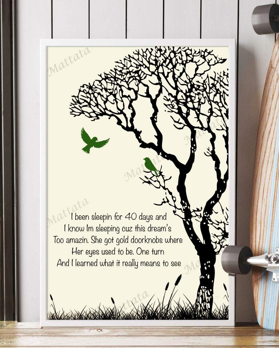 Amazon Com Mattata Decor Gift 40 Day Dream Song Lyrics Tree Birds V3 Portrait Poster Print 16 X 24 Kitchen Dining chorus: it's been 40 days and 40 nights down the road of many trials and i pray it's only for a season 'cause in the wilderness and in the flood you're the one i'm thinkin' of 'cause i know you've brought me for a reason. amazon com
