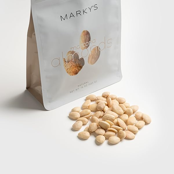 MARKY’S RAW MARCONA ALMONDS NUTS FORM SPAIN – 1 LB / 453 G