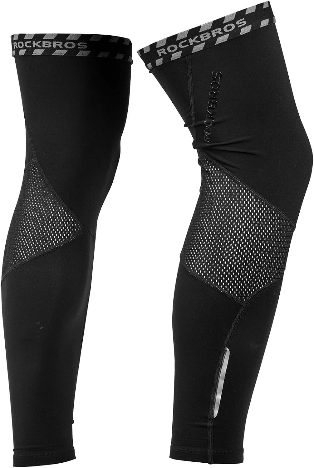 ROCKBROS Cycling Leg Warmers for Men Women Thermal Fleece for Cycling