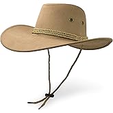 Cowboy Hat, Sun Hat Faux Felt Leather Suede Travel Cap Western Hat Outdoor Sun Protect
