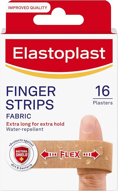 Elastoplast Extra Flexible Finger Strip Plasters 16 pcs Waterproof