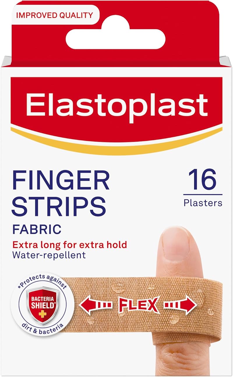 Elastoplast Extra Flexible Finger Strip Plasters 16 pcs Waterproof