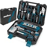 Enventor 108PCS Home Tool Kit Set with Storage Toolbox Blue view 1