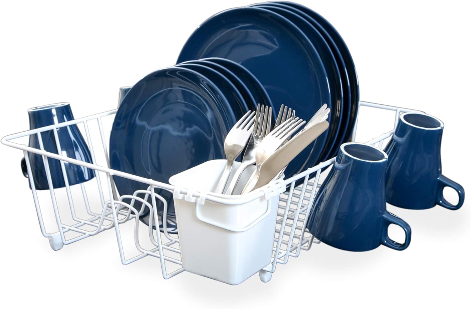 Smart Design Dish Drainer Rack Large In Sink or Counter Drying Steel Metal