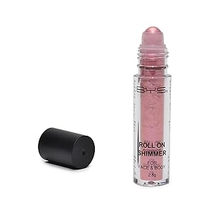 BYS Face and Body Roll On Glitter Shimmer Pink Valentine