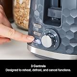 Morphy Richards Hive 2 Slice Toaster Grey 850W Variable Browning Anti-jam view 4