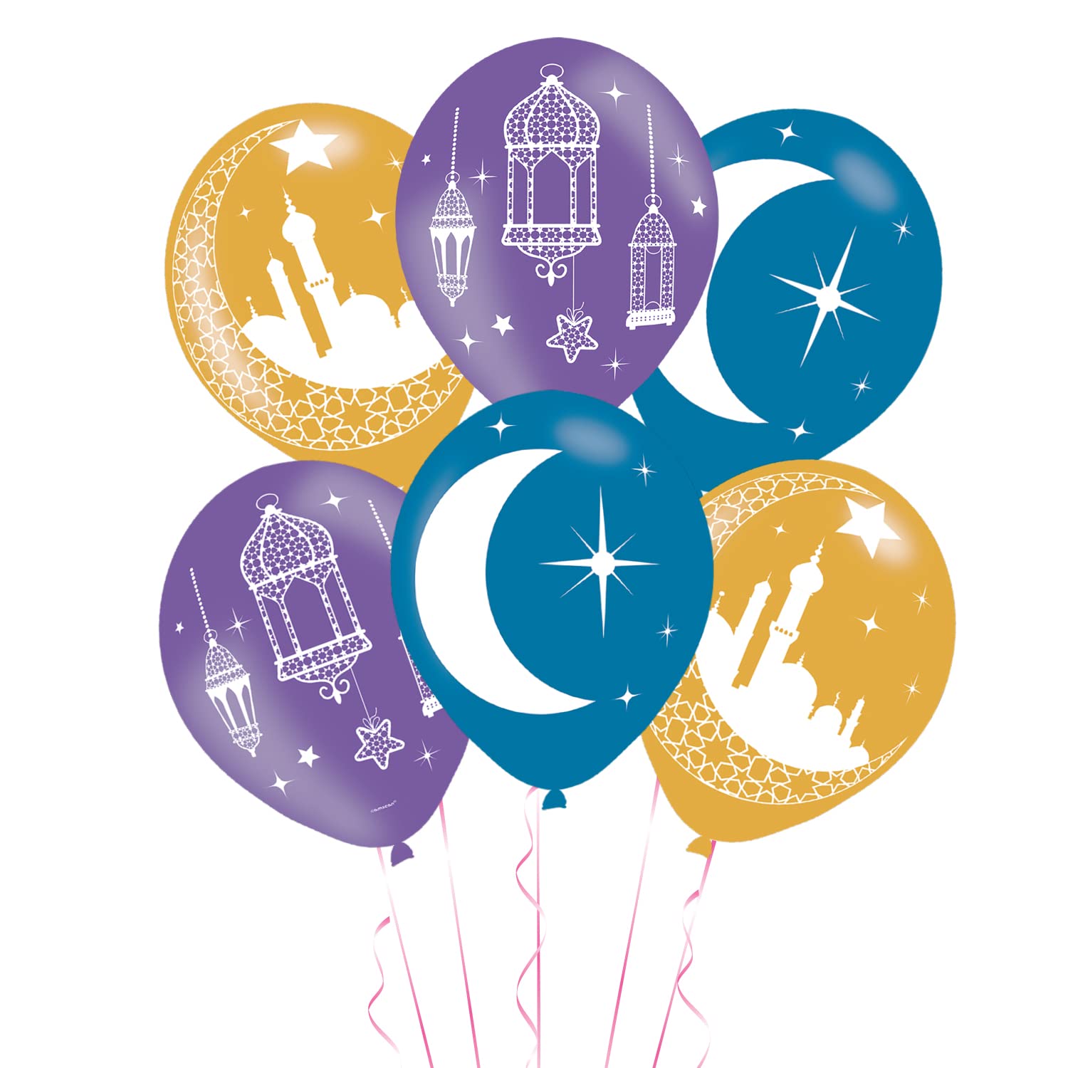 Amscan 9903728 Balloon:6Pk 11In Eid