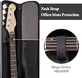 CAHAYA Electric Bass Case Gig Bag Backpack 8mm Padding Grey CY0202-1 view 3