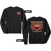 Sweatshirt Yellowstone Dutton Ranch - Logo Cowboy Devant Et Derrière - Vêtement Officiel Série Yellowstone