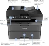 Brother MFC L2827DWXL All-in-Box Mono Laser Printer Bundle UK Plug view 2