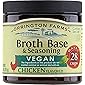 Each jar makes 6 cups, All Natural Vegan Broth Base And Seasoning, Chicken (6 Ounce (Pack of 1))
